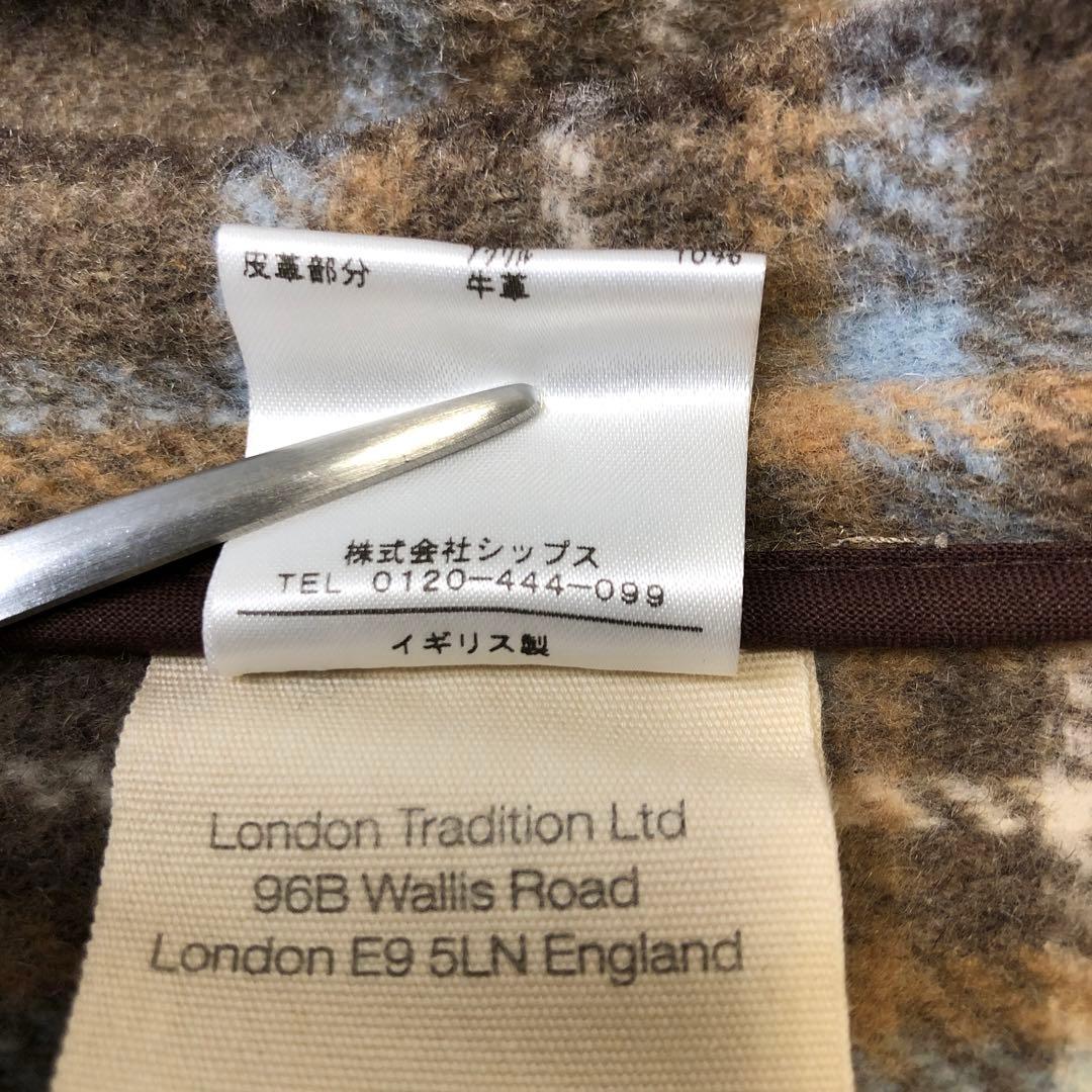 【美品】英国製 ロンドントラディッション×シップス ダッフルコート M ロング丈