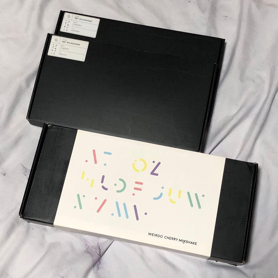 PBT Cherry Milkshake キーキャップ セット 自作キーボード