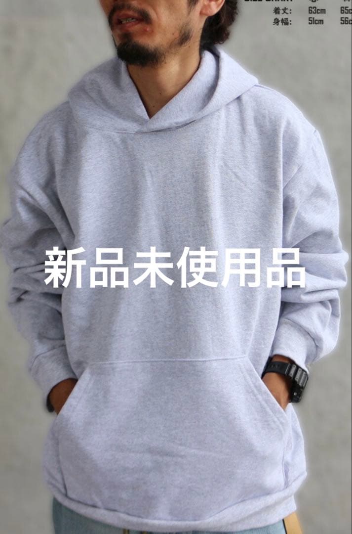 ロサンゼルスアパレル パーカー プルオーバー アッシュグレー Lサイズ新品未使用