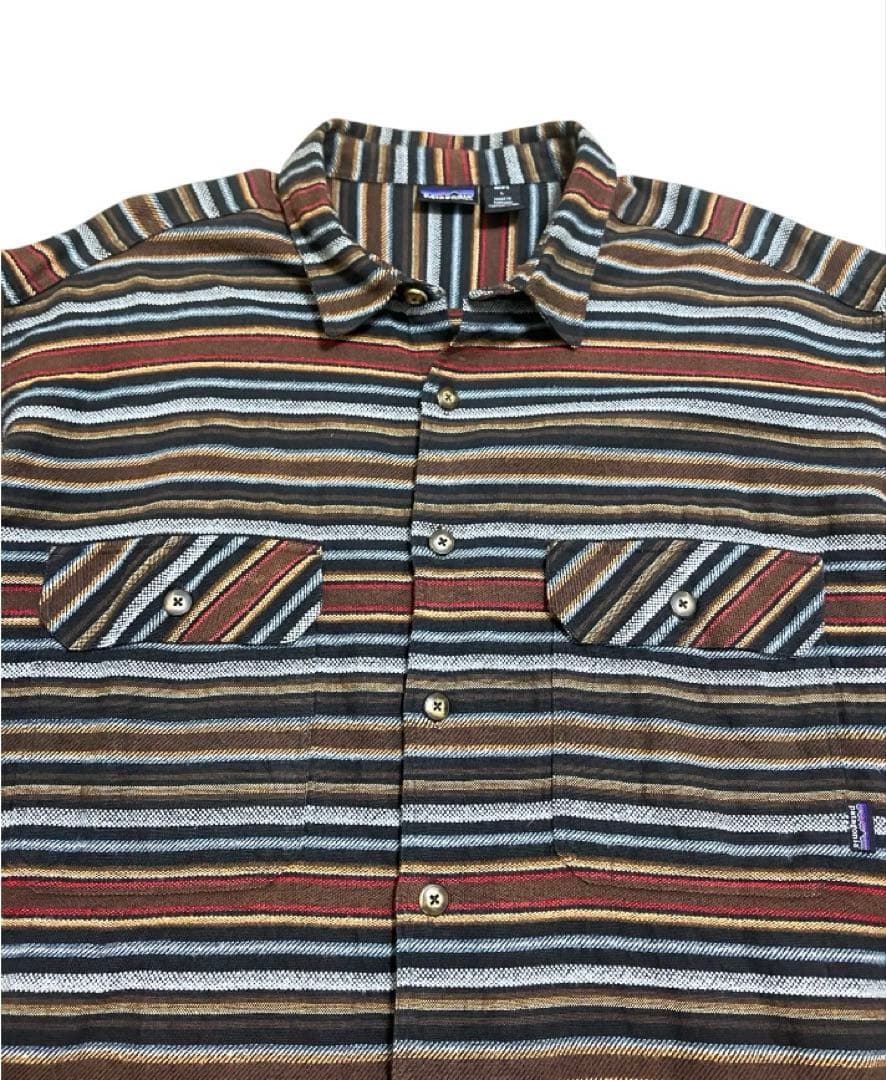 patagonia ヘビネル　ポルトガル製　マルチボーダー　ストライプ　L レア