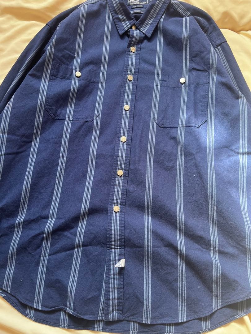 ビッグサイズ‼️X X L ヴィンテージポロラルフローレン　銀ボタン