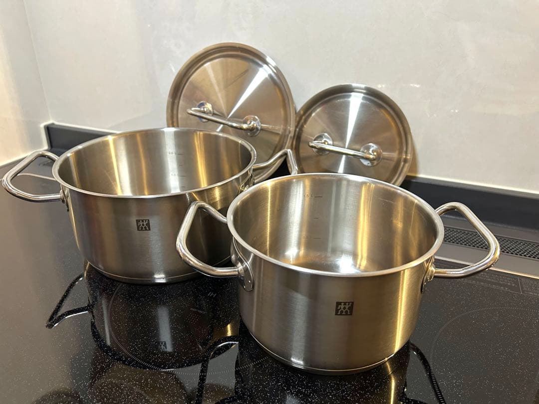 ZWILLING ステンレス両手鍋 2個セット　IH対応