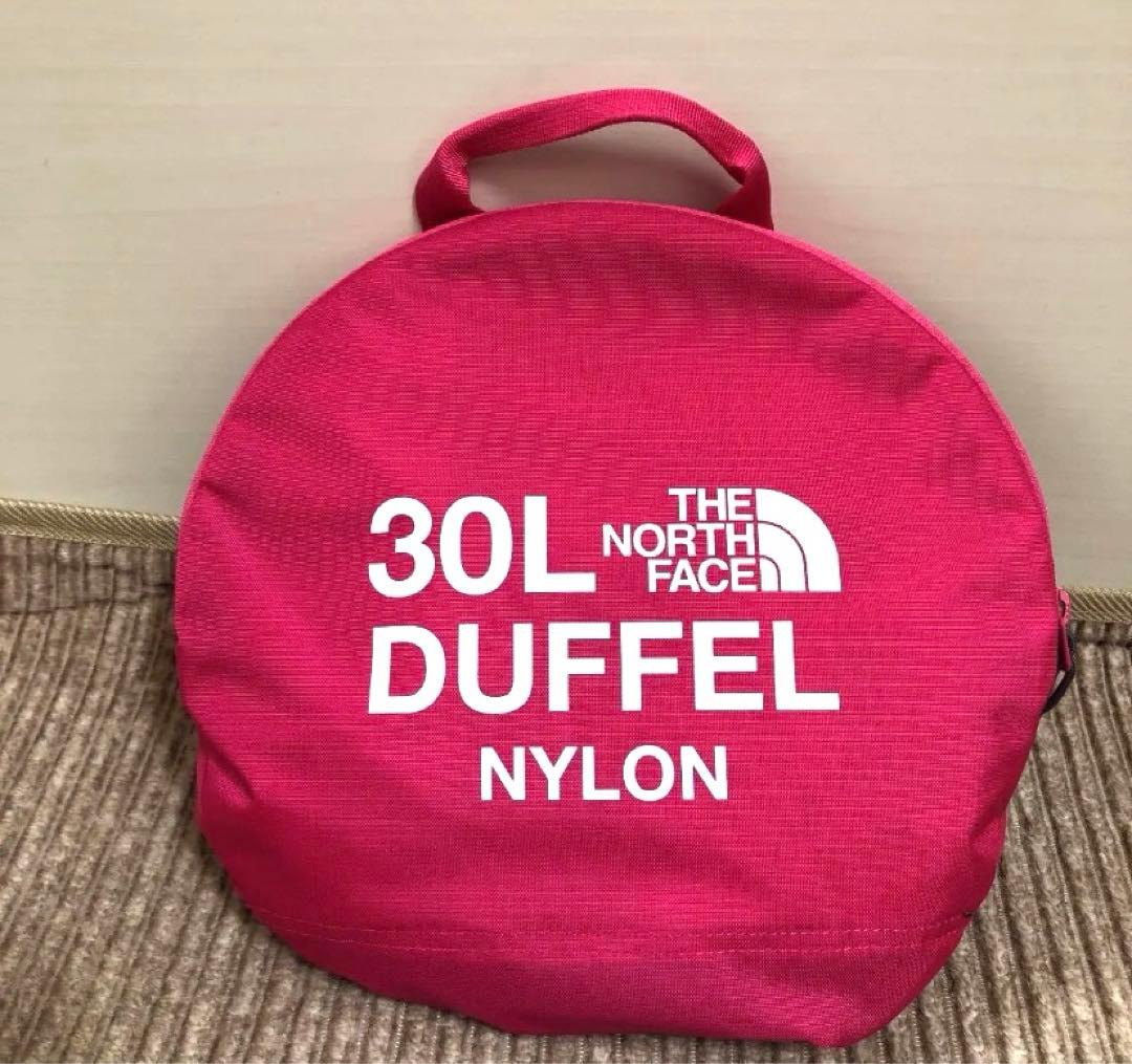 一度のみ使用　ノースフェイス　ナイロンダッフル　キッズ　ボストンバッグ30L