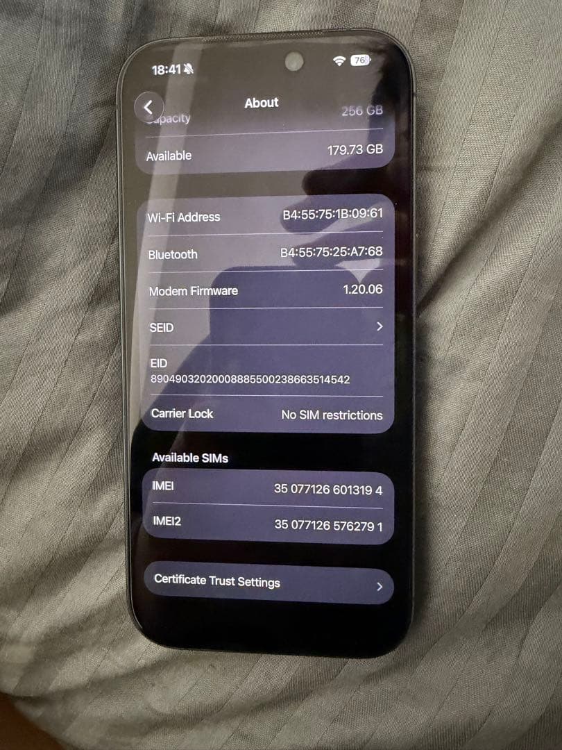 スマートフォン本体 iPhone17 256GB BLACK