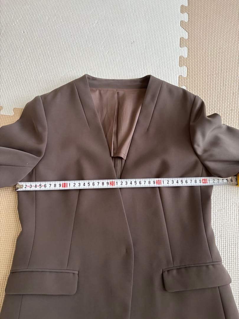 AOKI×Oggi★MEWORK ブラウン系2パンツスーツ7号
