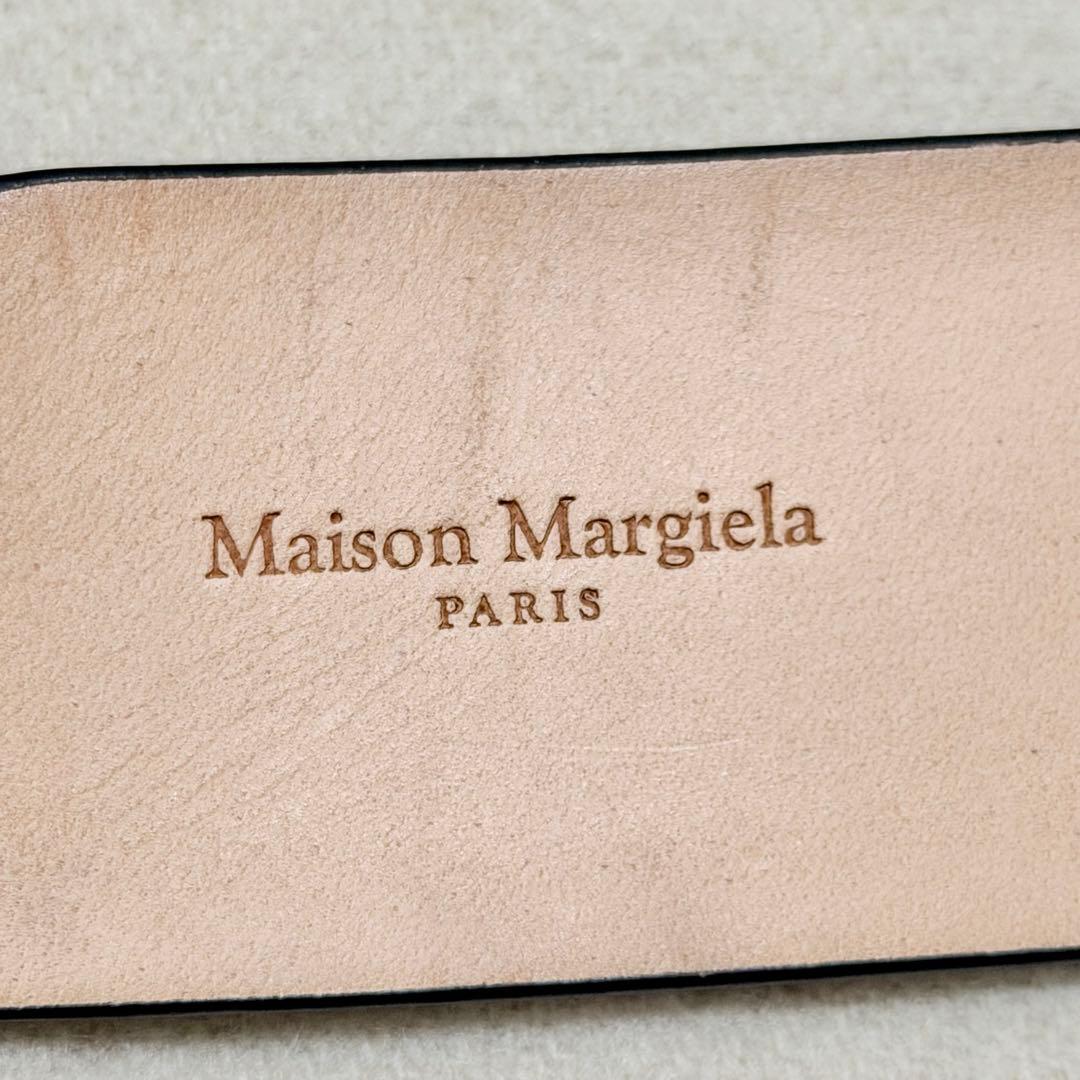 Margiela メゾン マルジェラ 25SS レザー ベルト ステッチ 黒