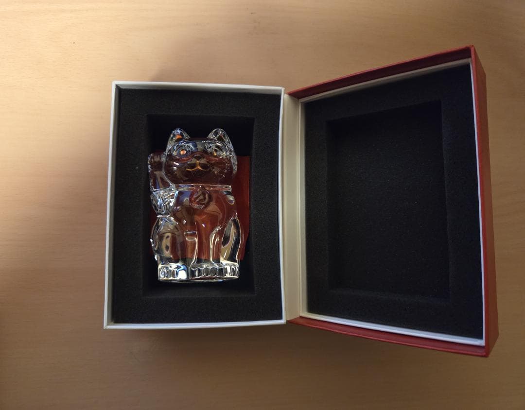 バカラ 招き猫 クリスタル Sサイズ