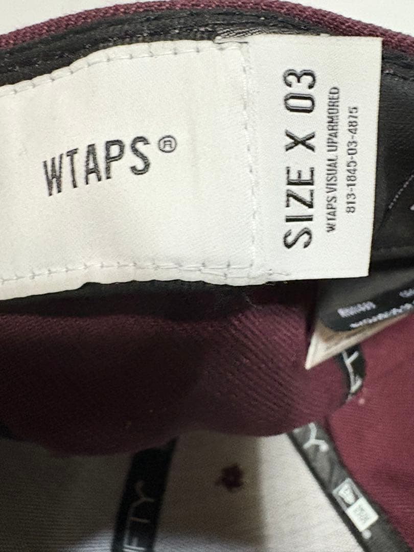 WTAPS ベースボールキャップ バーガンディ サイズX 03