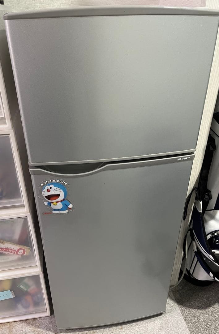 シルバー冷蔵庫 118L