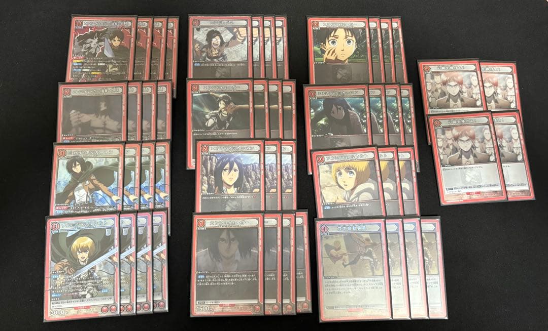 ユニオンアリーナ　進撃の巨人　デッキ　赤進撃