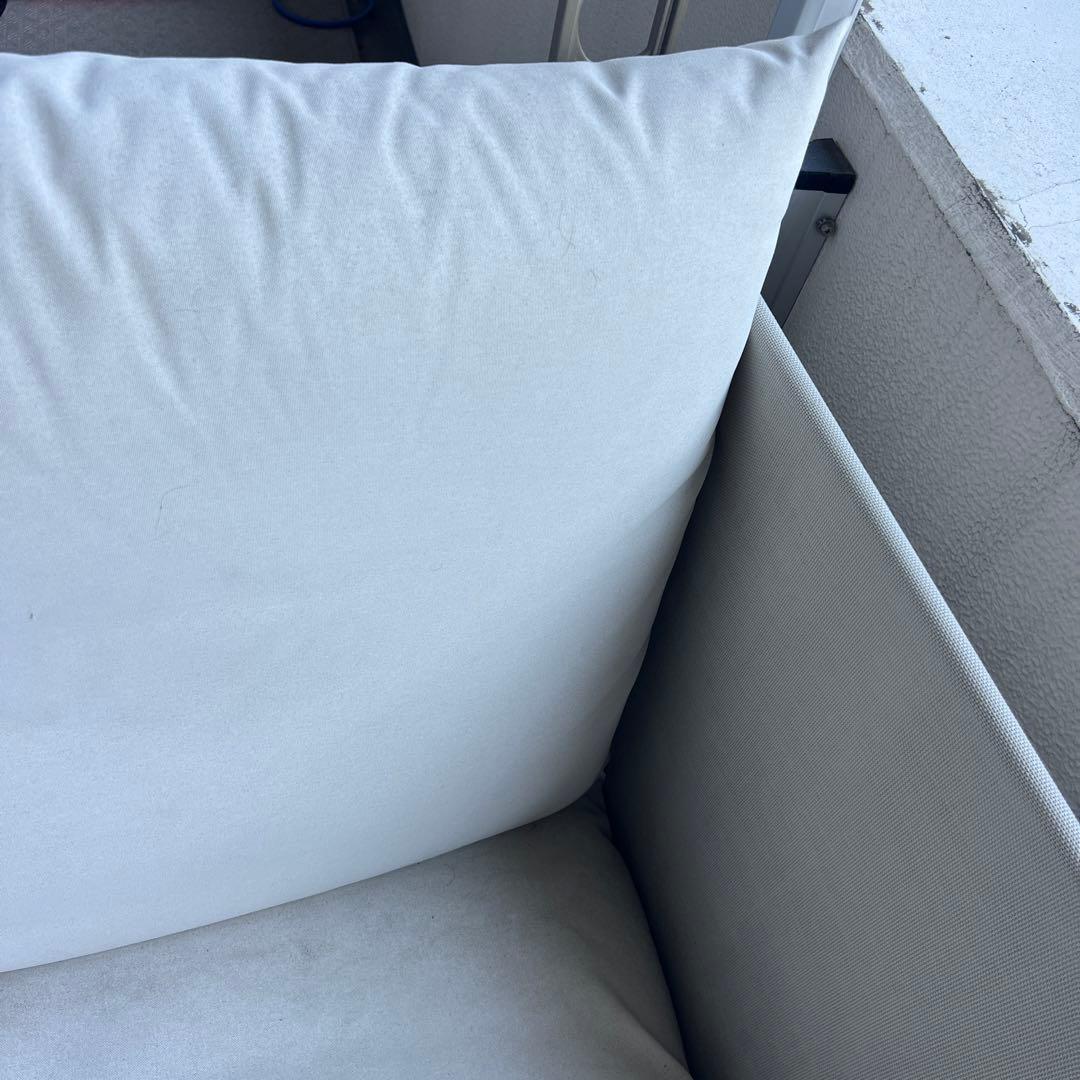 IKEA HAVSTEN ハーヴステン アームチェア 屋外用, ベージュ