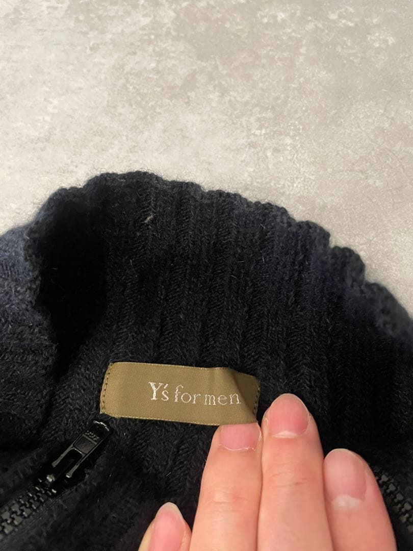 Y's for men ブラック ハイネックセーター　ダブルジップ　アーカイブ