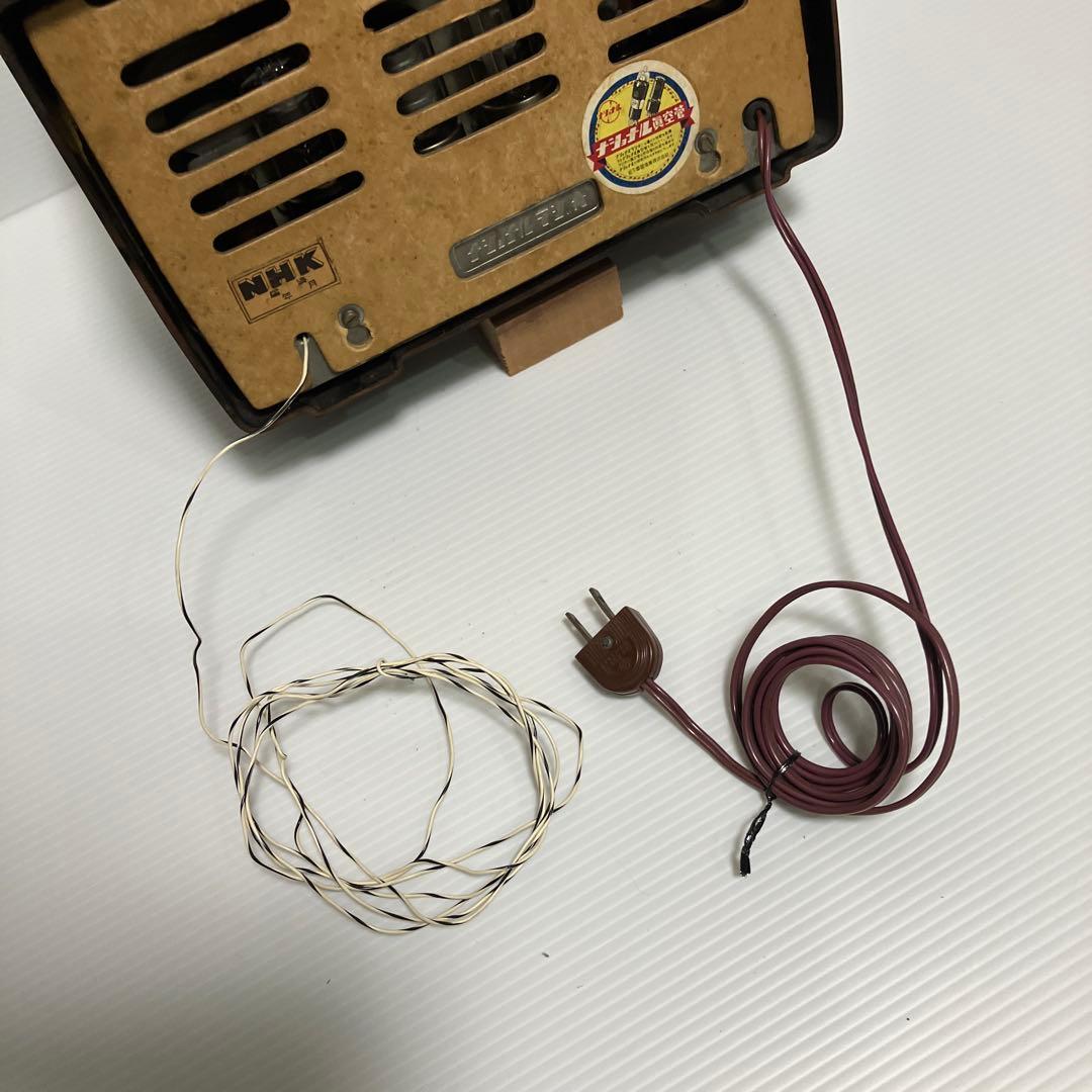ナショナル GT真空管ラジオ 完動品　　　古い部品、不良部品交換済み
