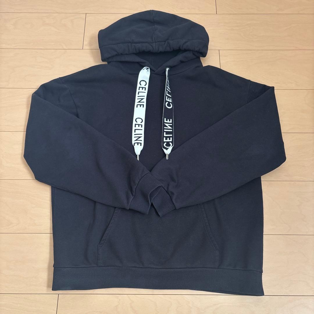 CELINE ブラック フード付きパーカー