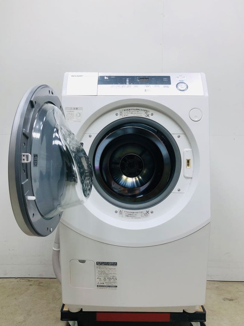 ES-H10B 3ヶ月保証分解洗浄済み シャープ■18年ドラム式洗濯乾燥機左開き