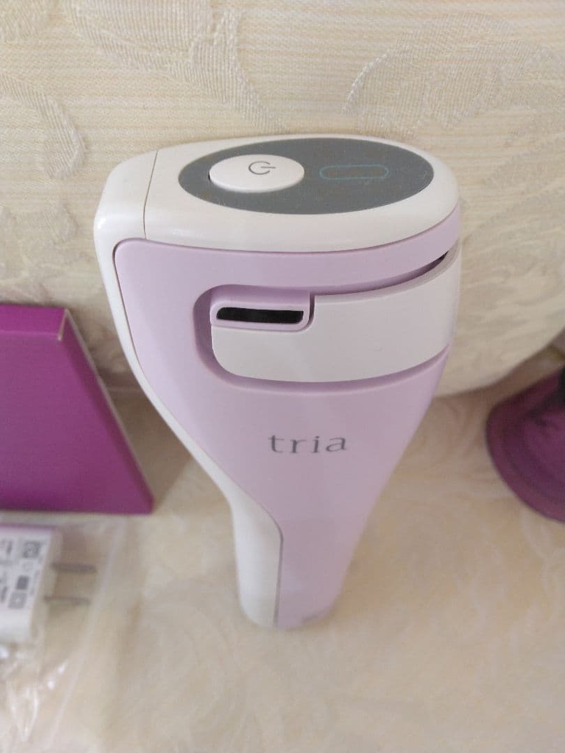 tria 美容器 パープル 充電器付き