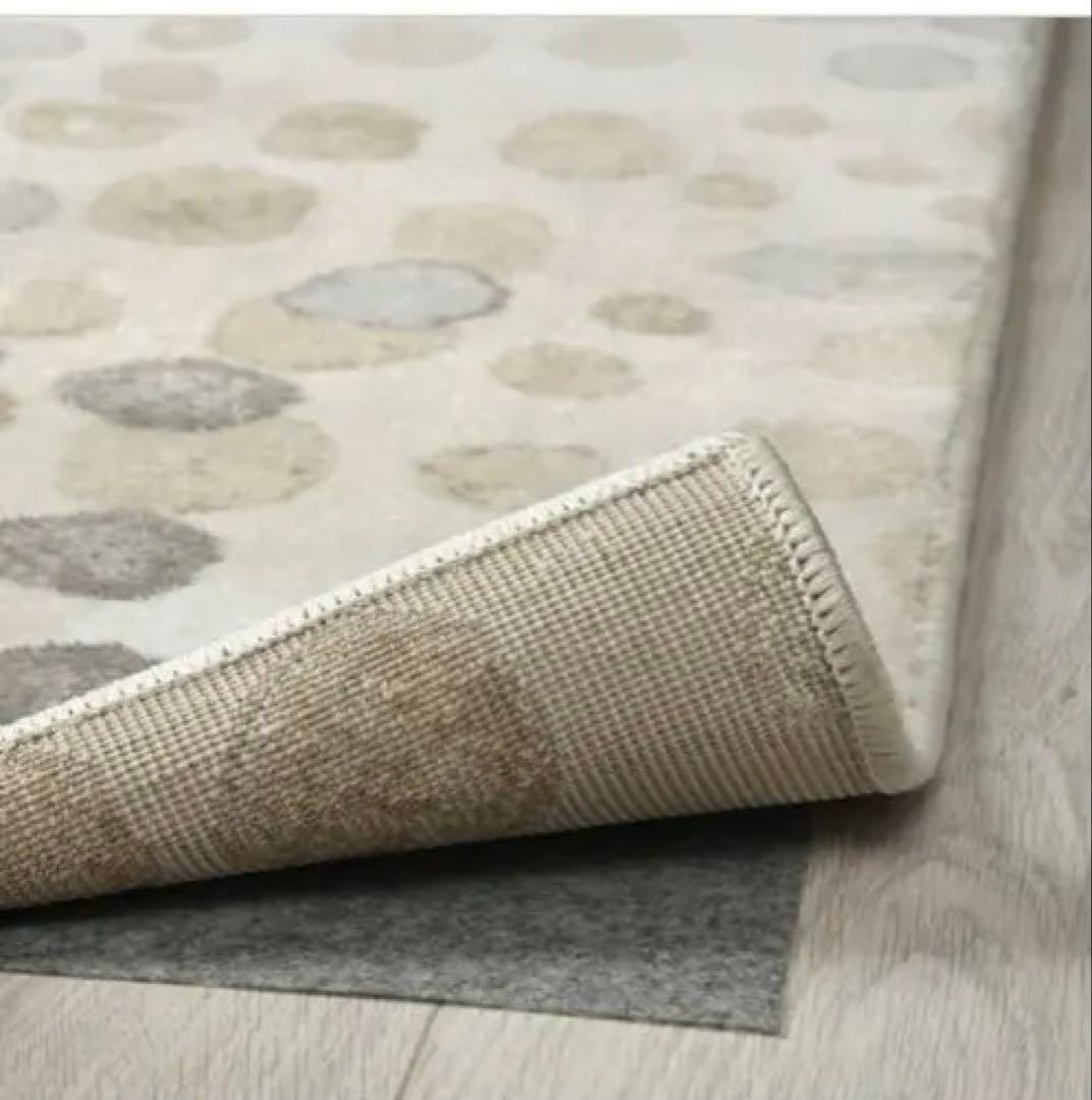 IKEA/イケアDUBBELFIL ドゥベルフィル ラグ パイル　ドット