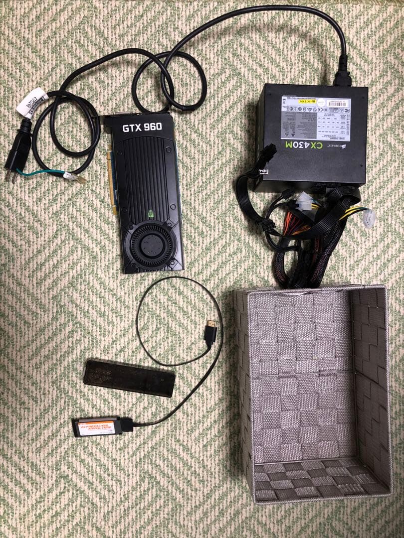 PC用ゲームコントローラー・コンバーター NVIDIA GTX 960 + EXP GDC + Corsair CX430