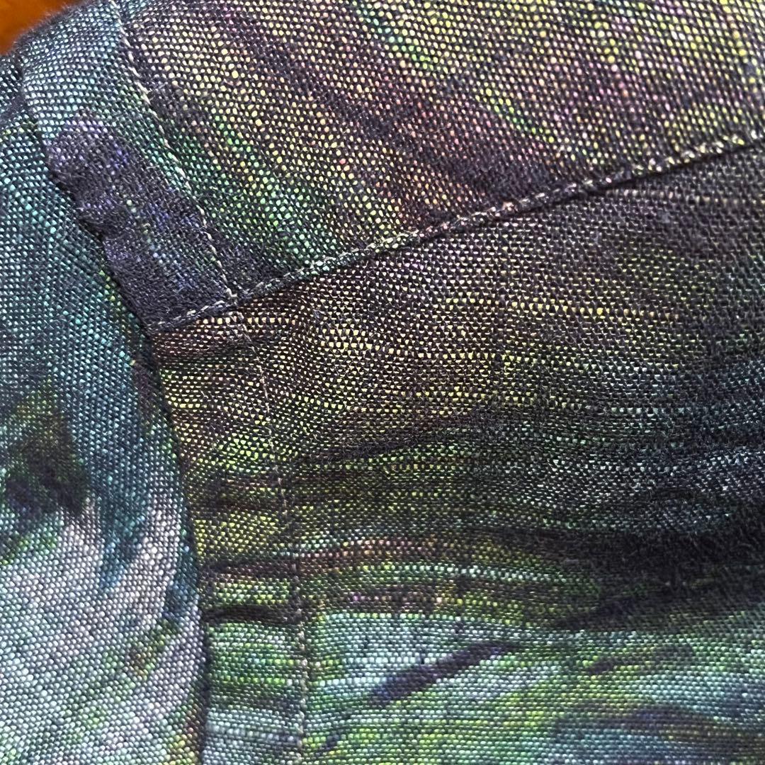 美品 GIANNETTO ( ジャンネット )美光沢 ボタニカル シャツ