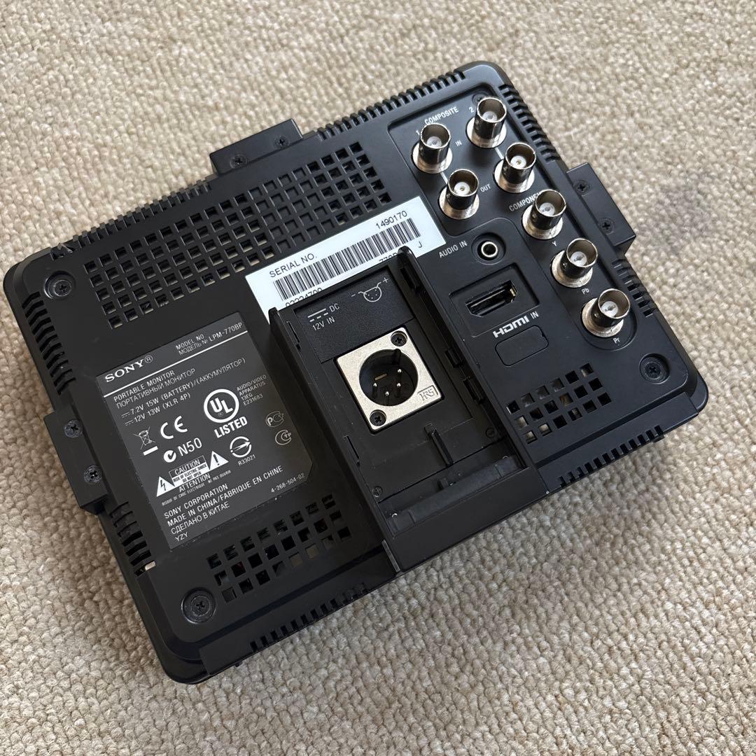 SONY LPM-770BP IDX Vマウントバッテリー付属