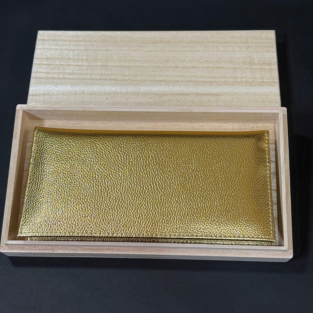 皇居 長財布 小銭入れ ケースゴールド 金色 新品未使用 プレゼント用に！