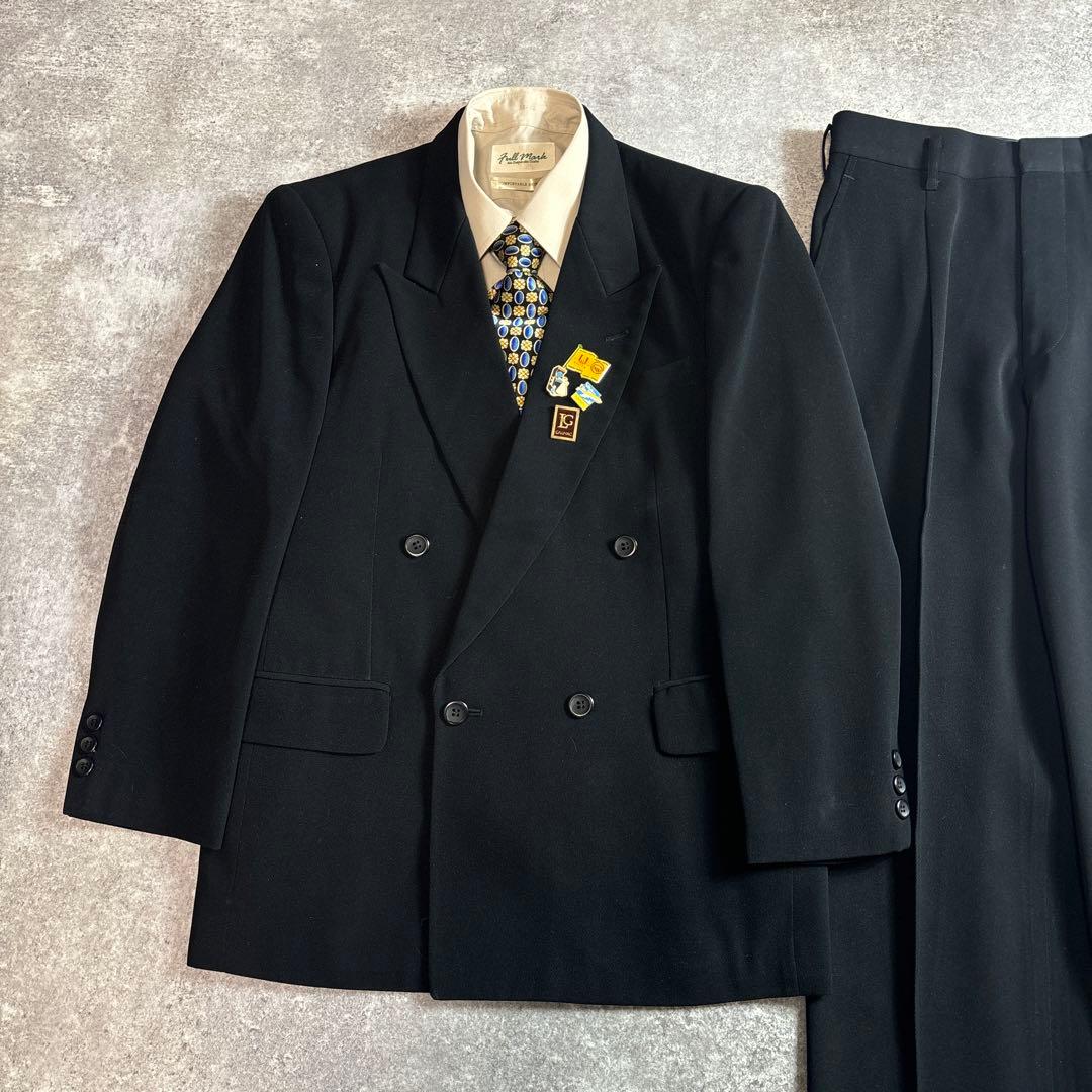 セットアップ ダブルスーツ 成人式 入学式 ピンズ vintage no.93