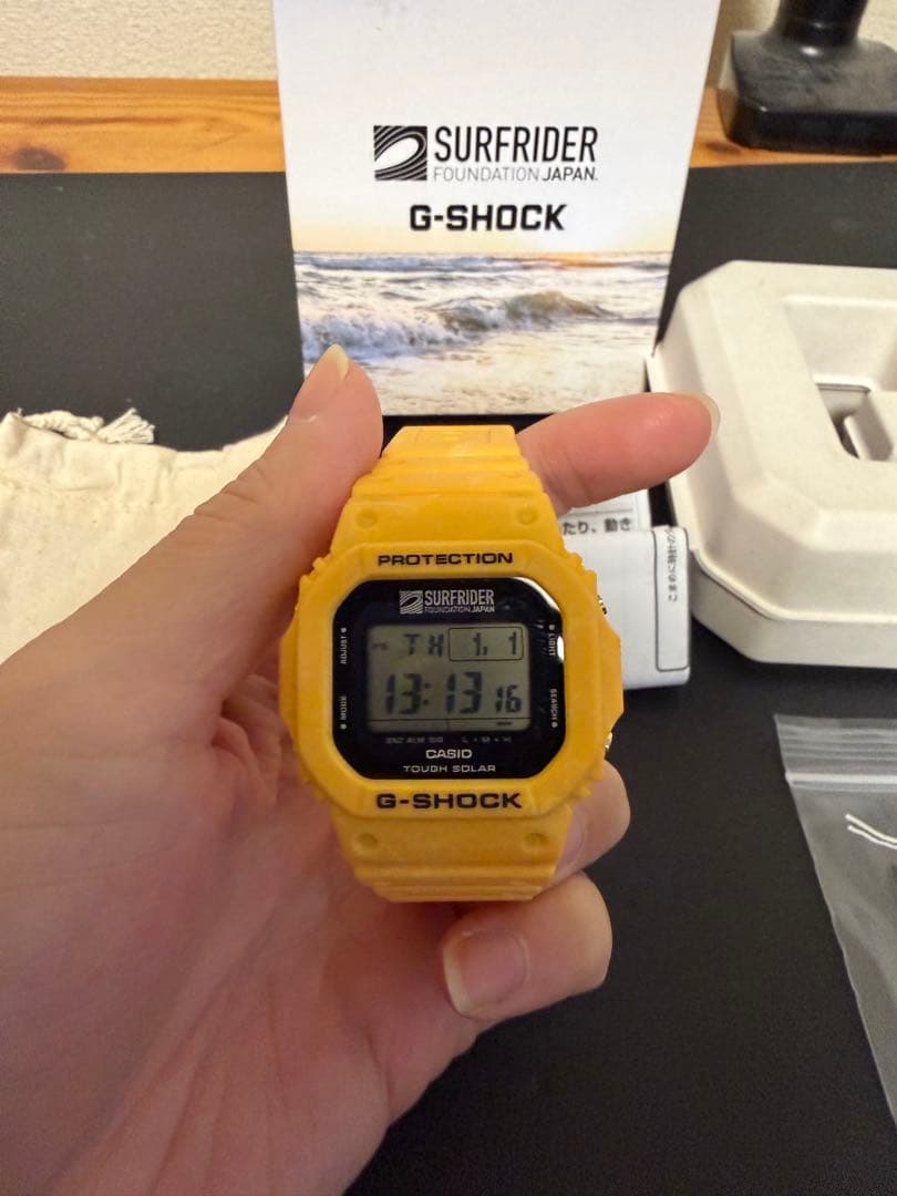 G-SHOCK G-5600SFJ-9JR イエロー タグ箱取説