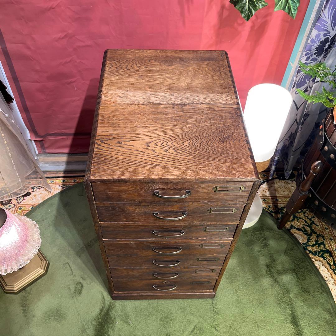 Cis古家具　小引き出し　小物入れ　書類ケース　古家具　アンティーク　昭和