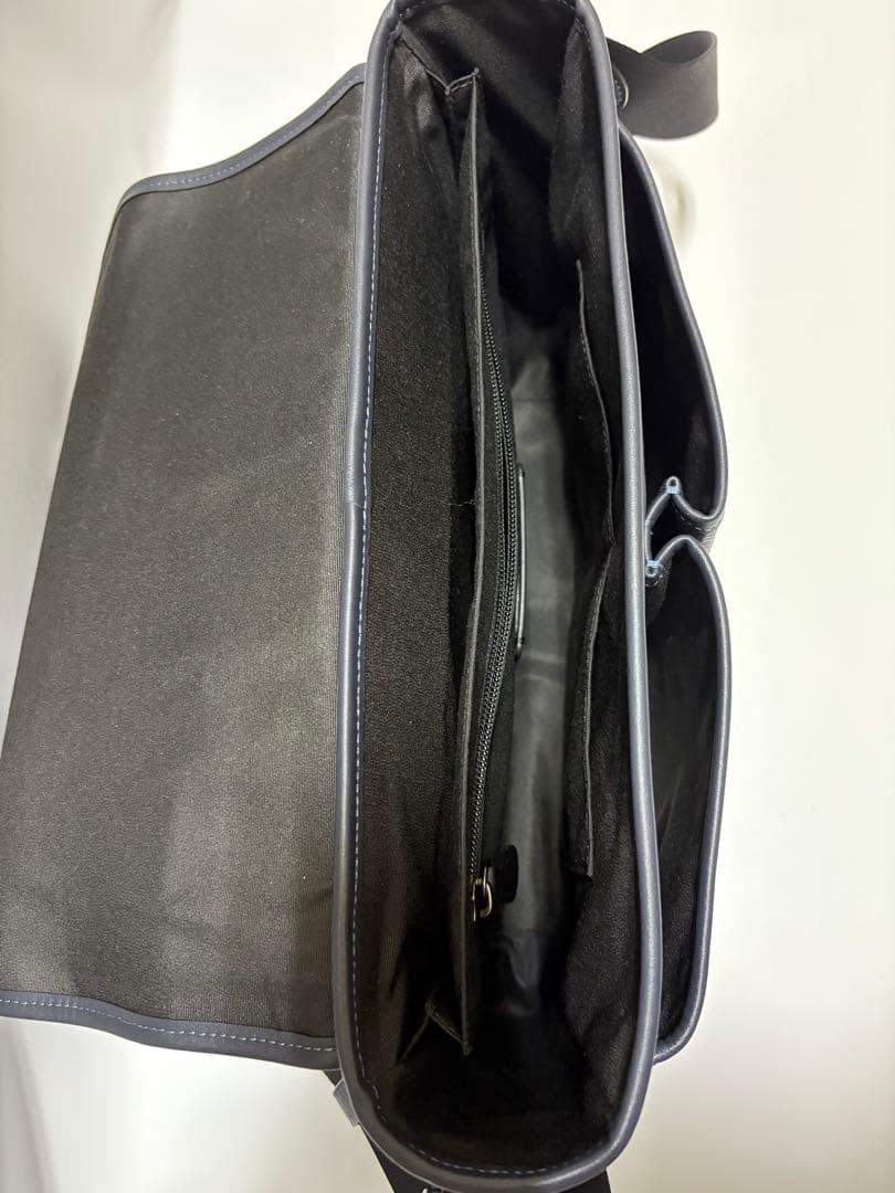 COACH スプリントメッセンジャー レザーバッグ　ミッドナイトネイビー