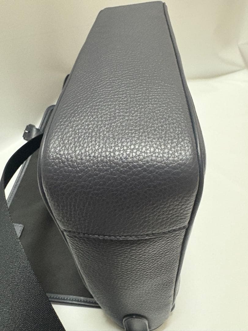 COACH スプリントメッセンジャー レザーバッグ　ミッドナイトネイビー