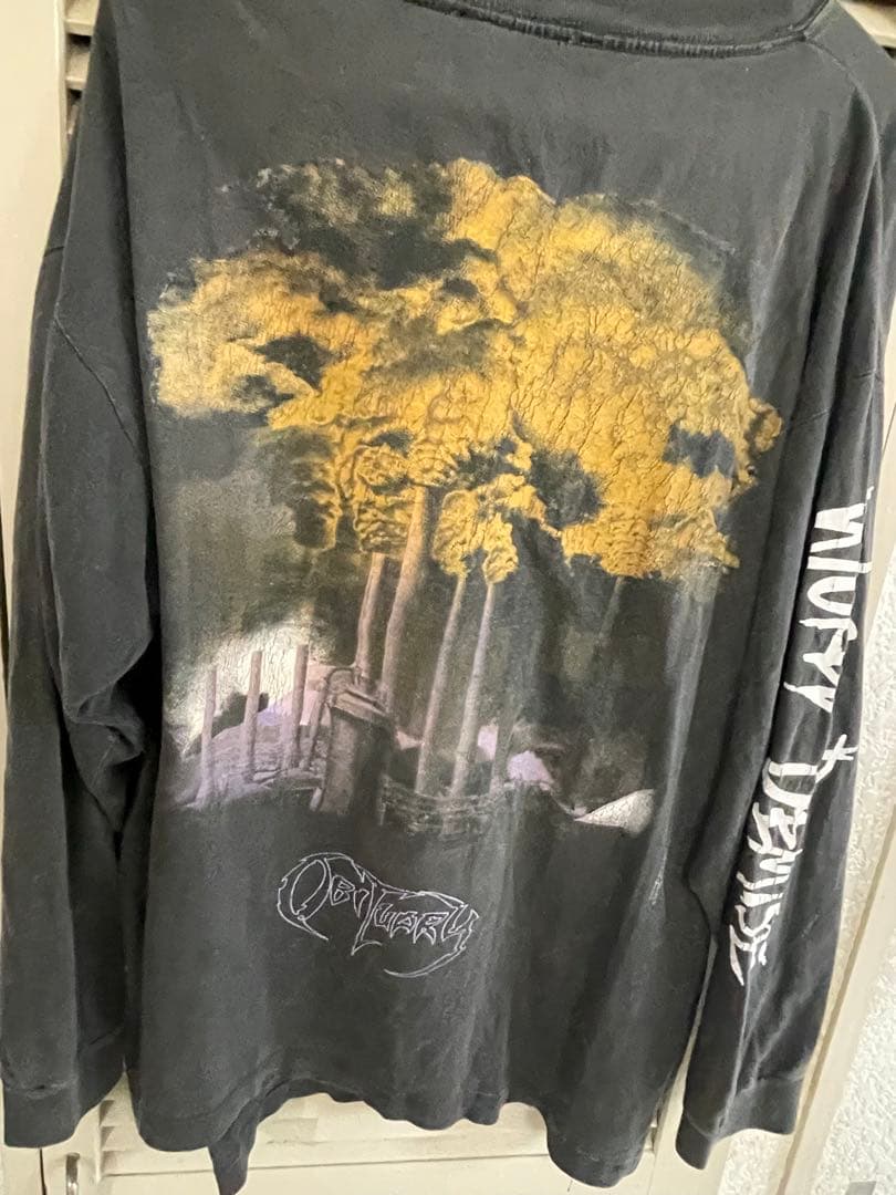 obituary cause of death 長袖　ロンt ヴィンテージ