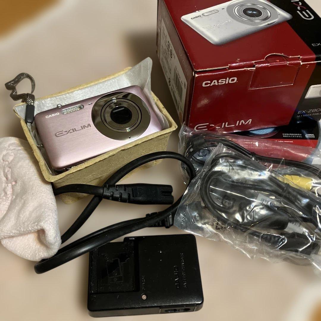 CASIO EXILIM コンパクトデジタルカメラ ピンク　全て揃っています