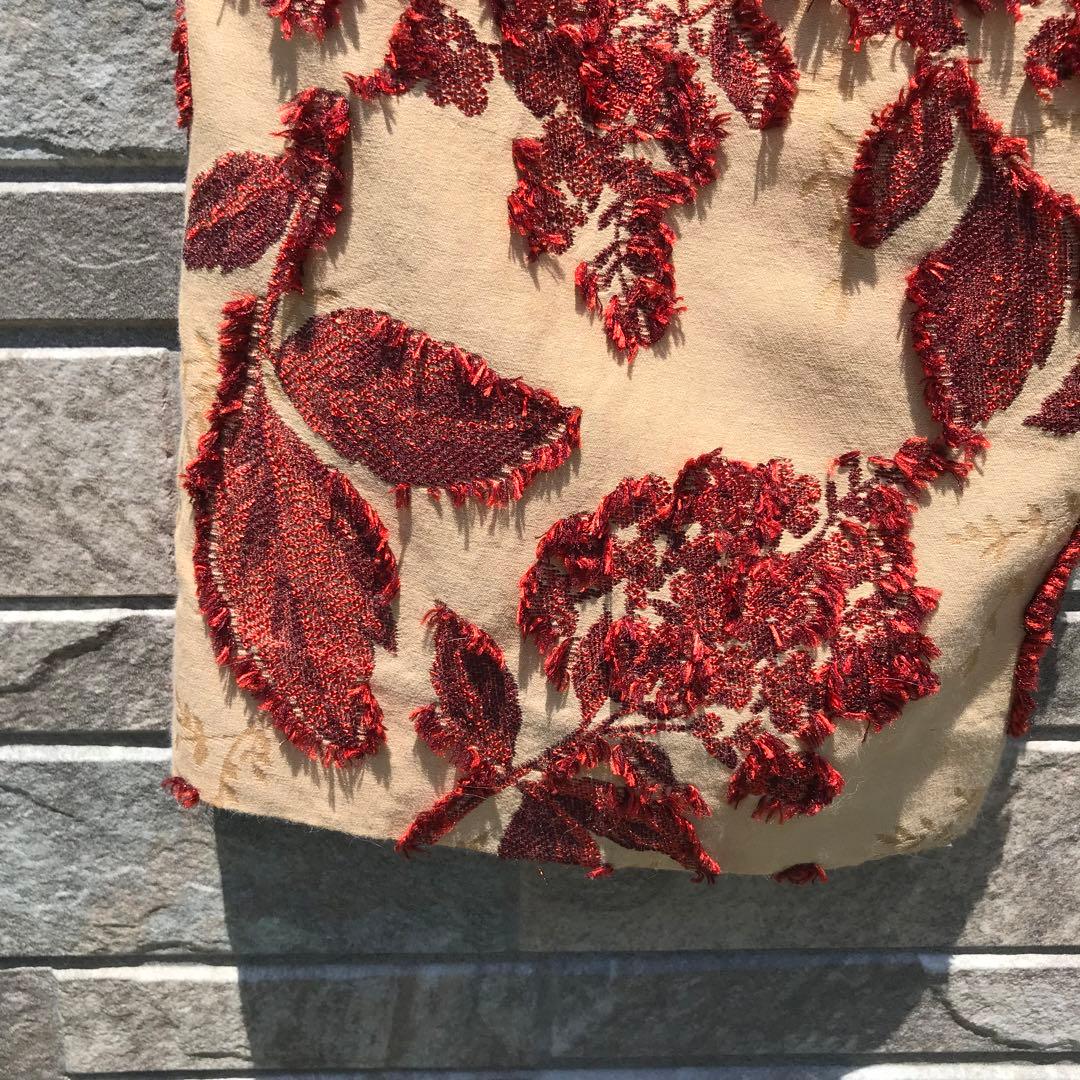 メゾンスペシャル　セットアップ　0　ベージュ　ジャガード　花柄