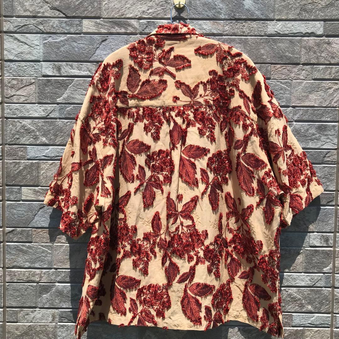 メゾンスペシャル　セットアップ　0　ベージュ　ジャガード　花柄