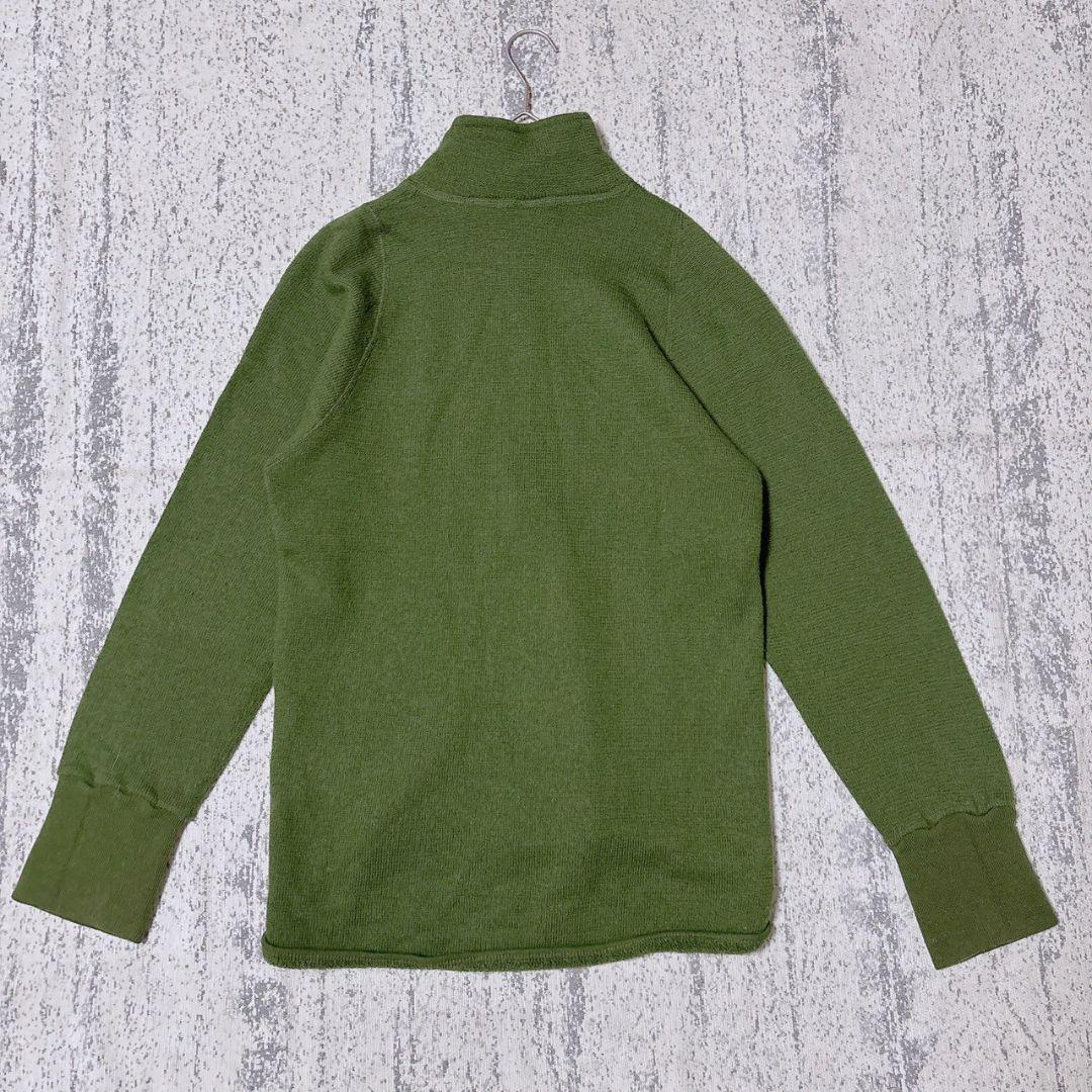 ウルフロッテ ウールパワー スウェーデン軍 フルジップジャケット サムホール付き