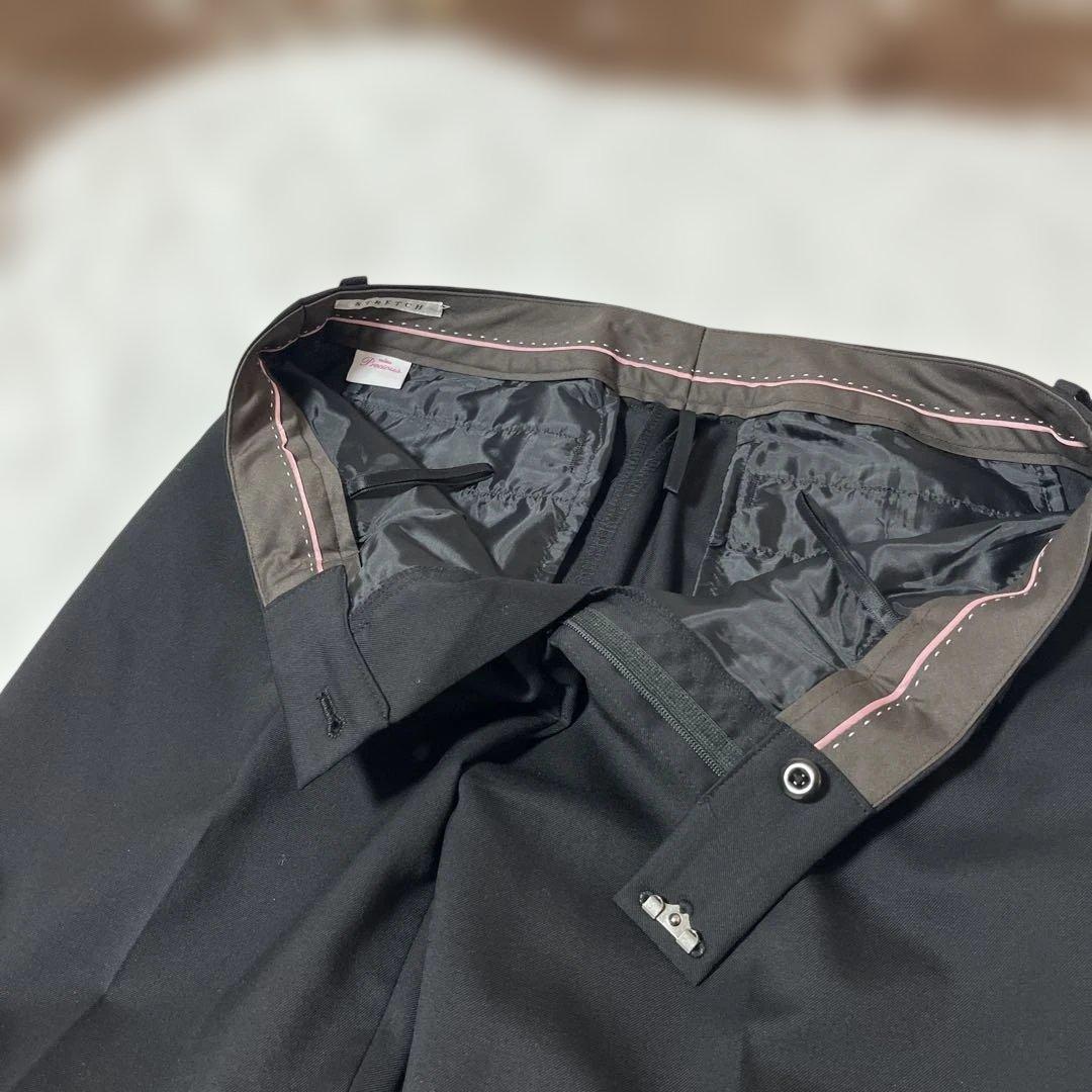 エヌラインプレシャス 美品✨大きいサイズ ストレッチ ウール100%セットアップ