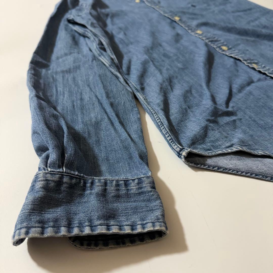 定番✨️ラルフローレン デニムシャツ ポニー刺繍 CLASSIC FIT S