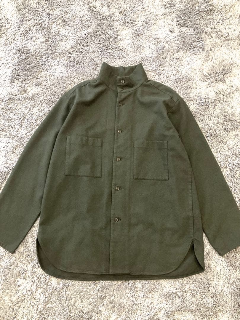 コンフェクト CONFECT コットン　ウール　ハイネック　長袖シャツ　コモリ