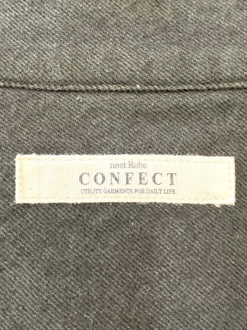 コンフェクト CONFECT コットン　ウール　ハイネック　長袖シャツ　コモリ