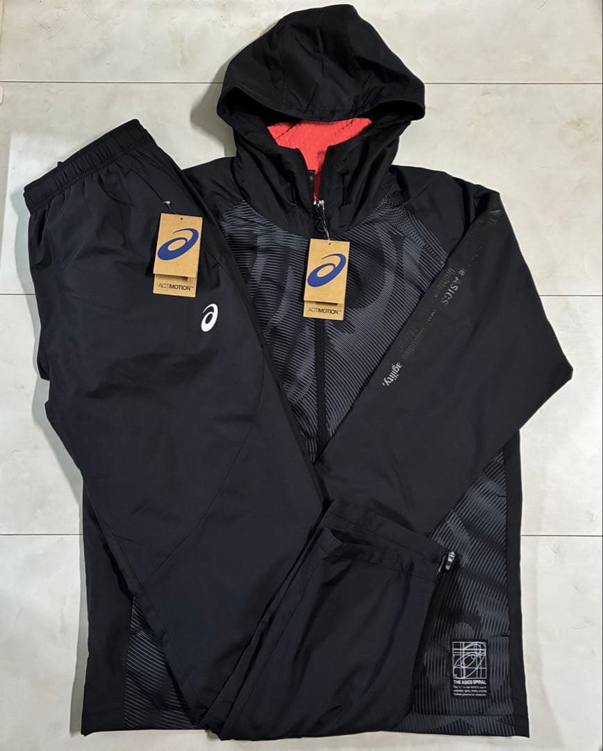 k*♪様 【新品】ASICS/裏トリコットグラフィック ウインドブレーカーフーデ