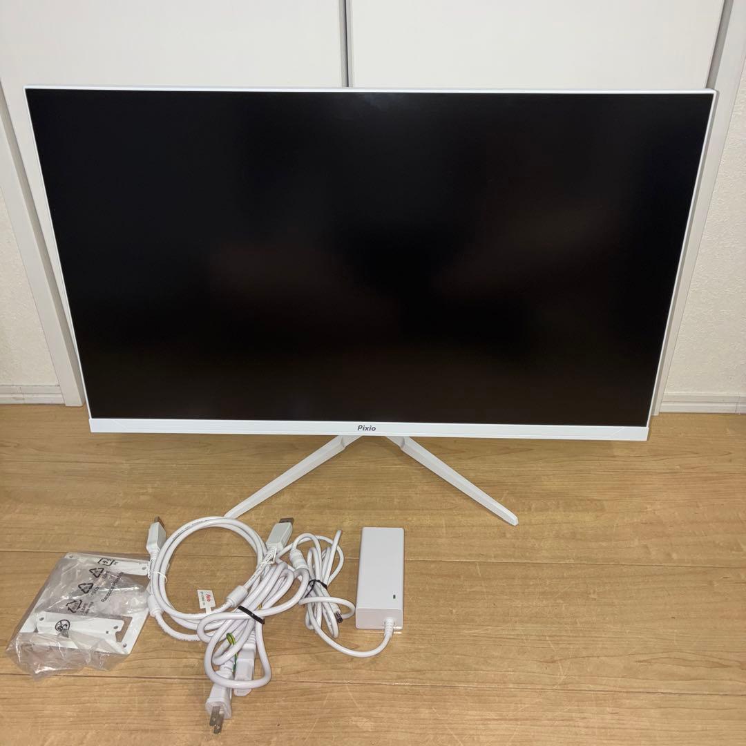 美品！！PIXIO 白 ゲーミングモニター 27インチ 160Hz 4K