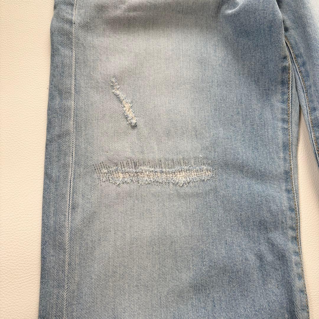 フレームワーク2024 デニムストレートパンツ36ライトブルー レディースワイド