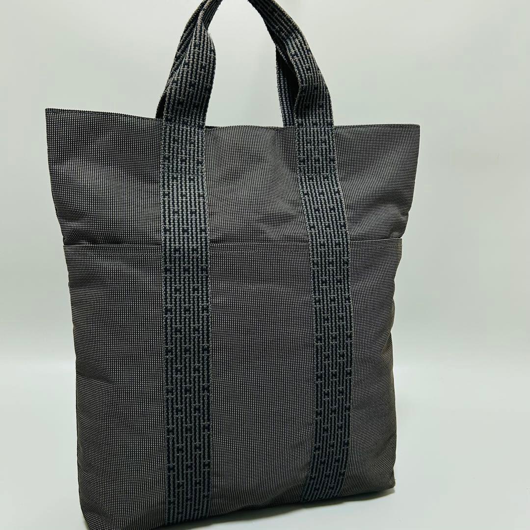 HERMES エルメス トートバッグ エールライン ハンドバッグ グレー