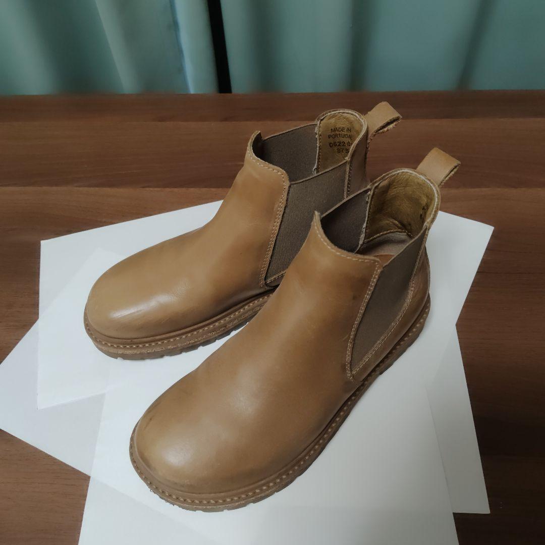 ビルケンシュトック、ミルクティーレザー サイドゴアブーツ最終値下げ