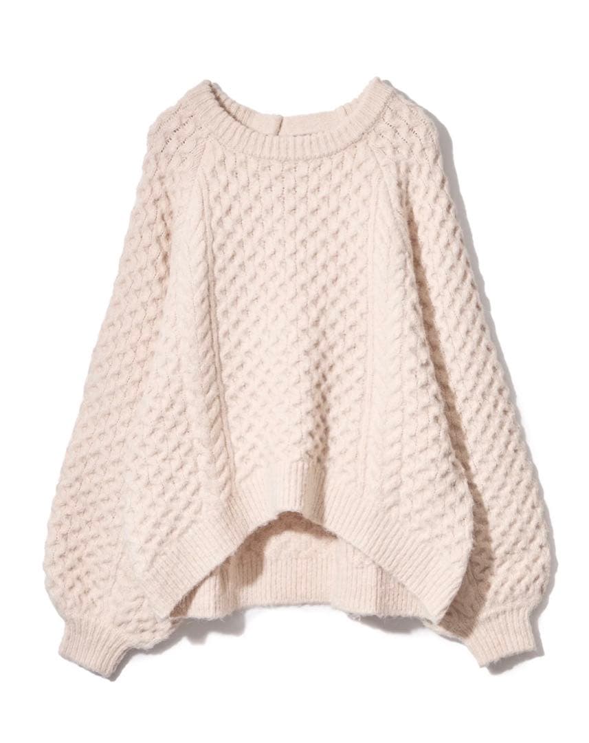 新品タグ付き！notre emor back hole Volume Knit