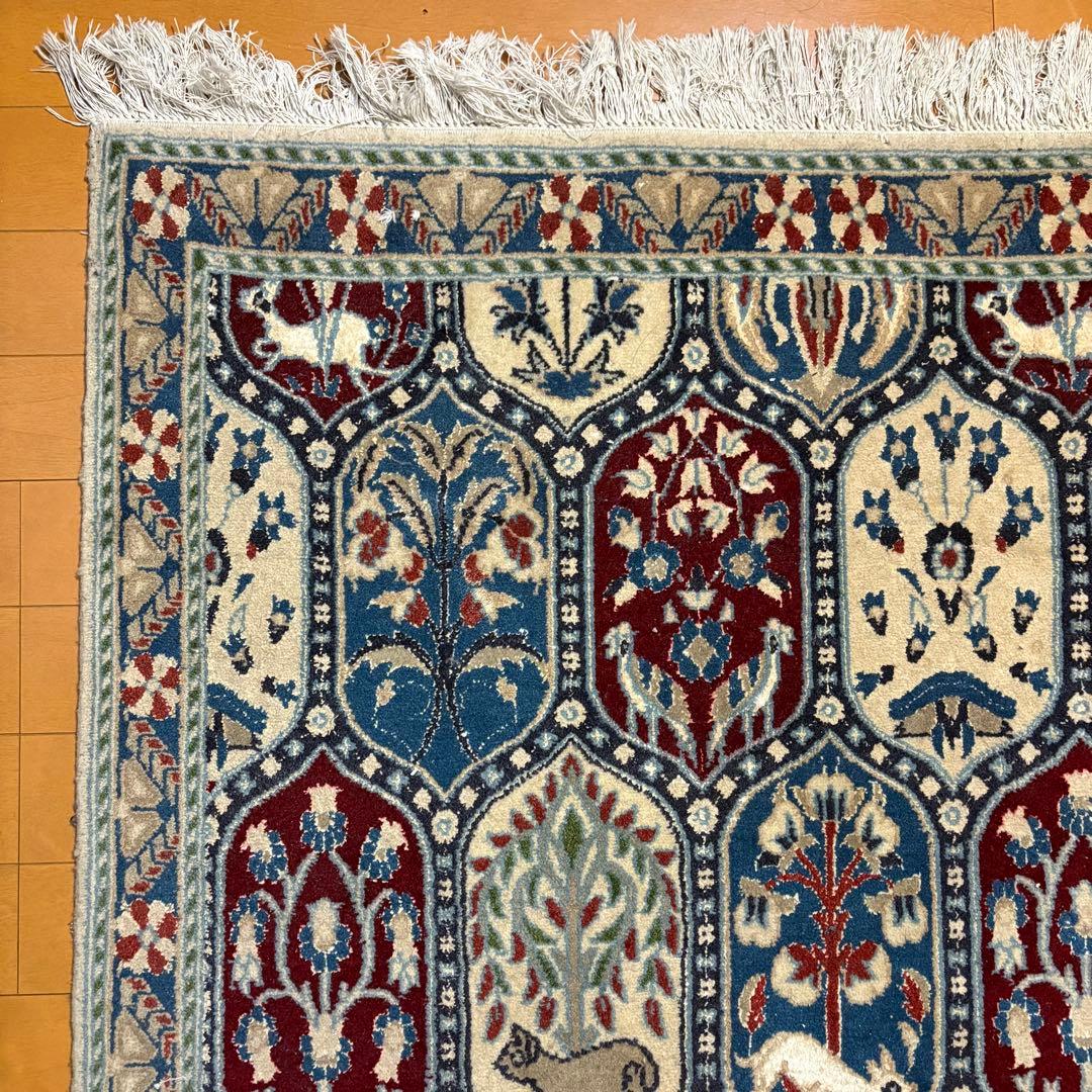 prevell ペルシャ絨毯 ウールシルク90x125cm