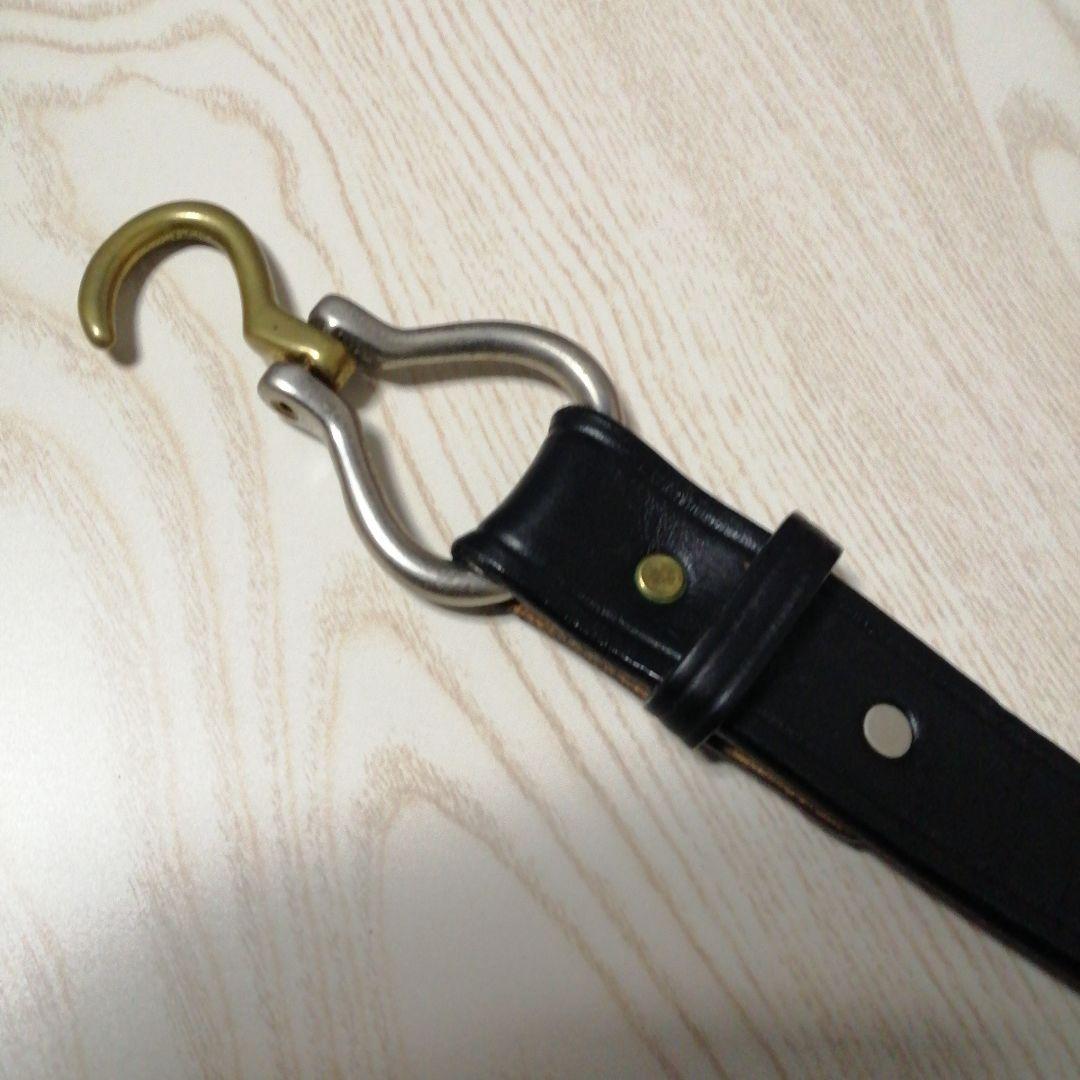 TORY LEATHER　トリーレザー　レザーベルト　ゴールド×シルバー　コンビ