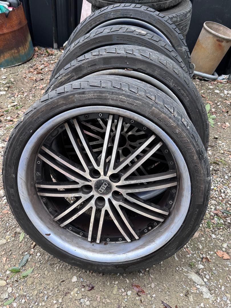 大*将様 アウディAUDI 114.3 22インチホイールセット 255/35R