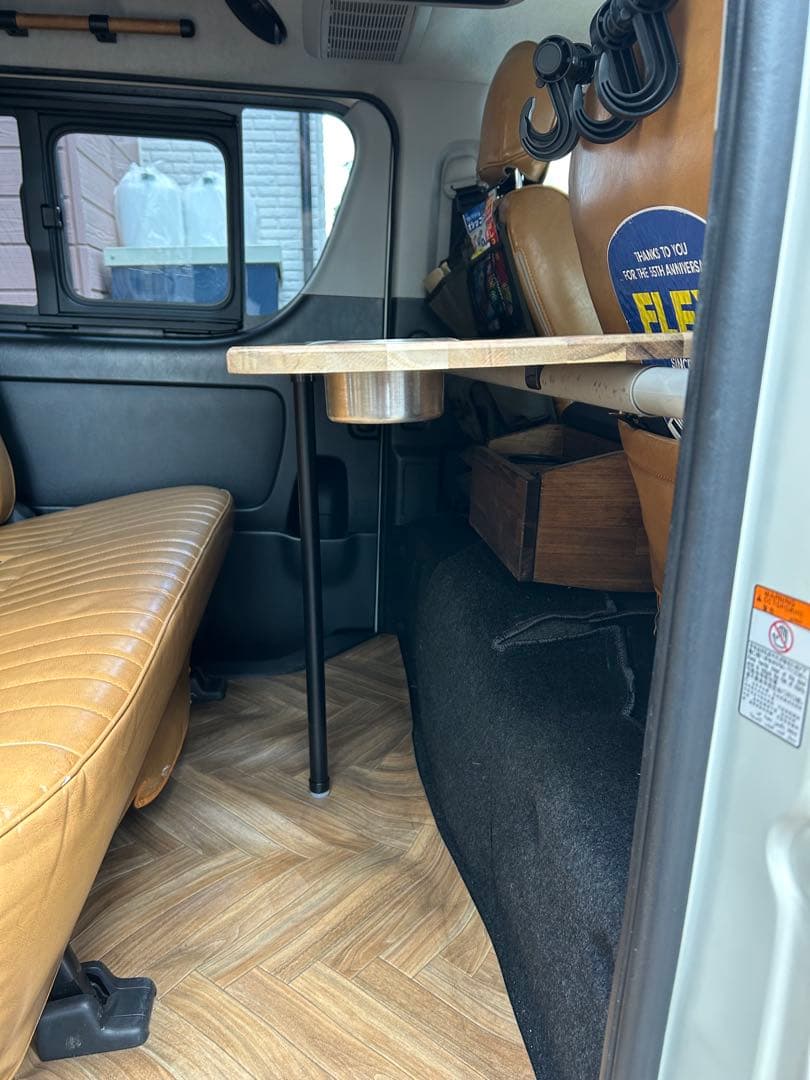 #114 ハイエース キャラバン セカンドテーブル DIYセカンドテーブル