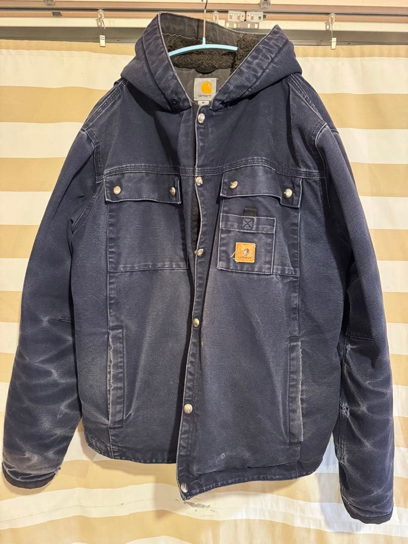 Carhartt アクティブ ジャケット パーカー フード ジャケット ネイビー